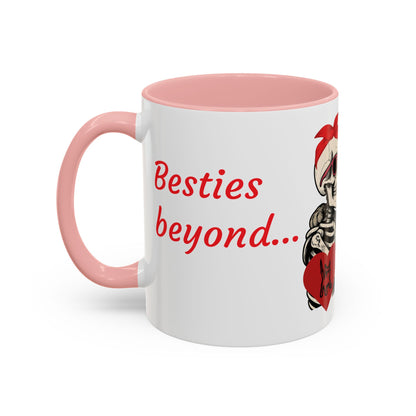 Romantic Skull & Cat Coffee Mug - Perfect for Cat Lovers