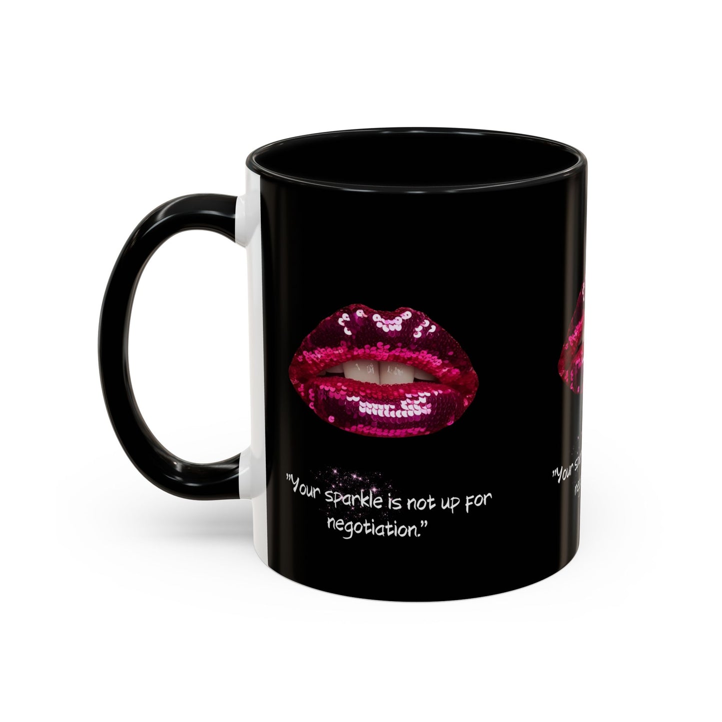 Sparkle Lips Accent Coffee Mug (11, 15oz)