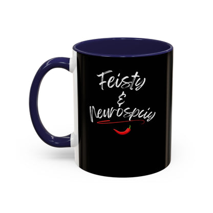 Feisty And Neurospicy Accent Coffee Mug (11, 15oz)