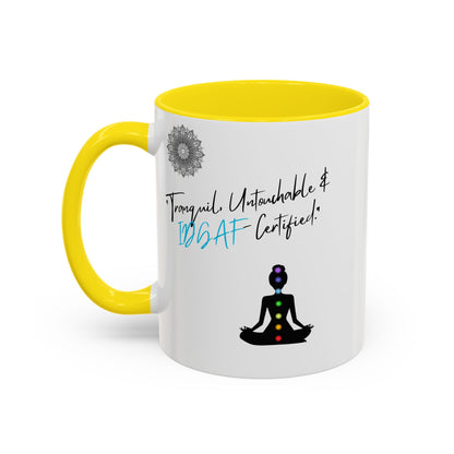 Tranquil Meditation Coffee Mug | Mindfulness Gift, Yoga Lover Mug, Wellness Decor, Personalized Tea Cup, Chakra Coffee Mug
