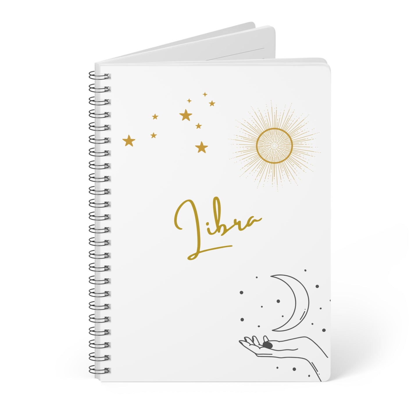 Astrology Inspired Wirobound Notebook, Libra Journal, Astrology Gifts, Sketchbook, Celestial Planner