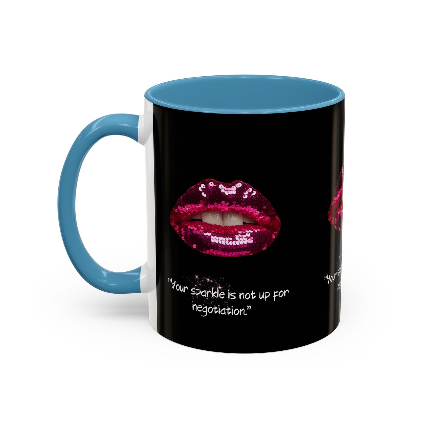 Sparkle Lips Accent Coffee Mug (11, 15oz)
