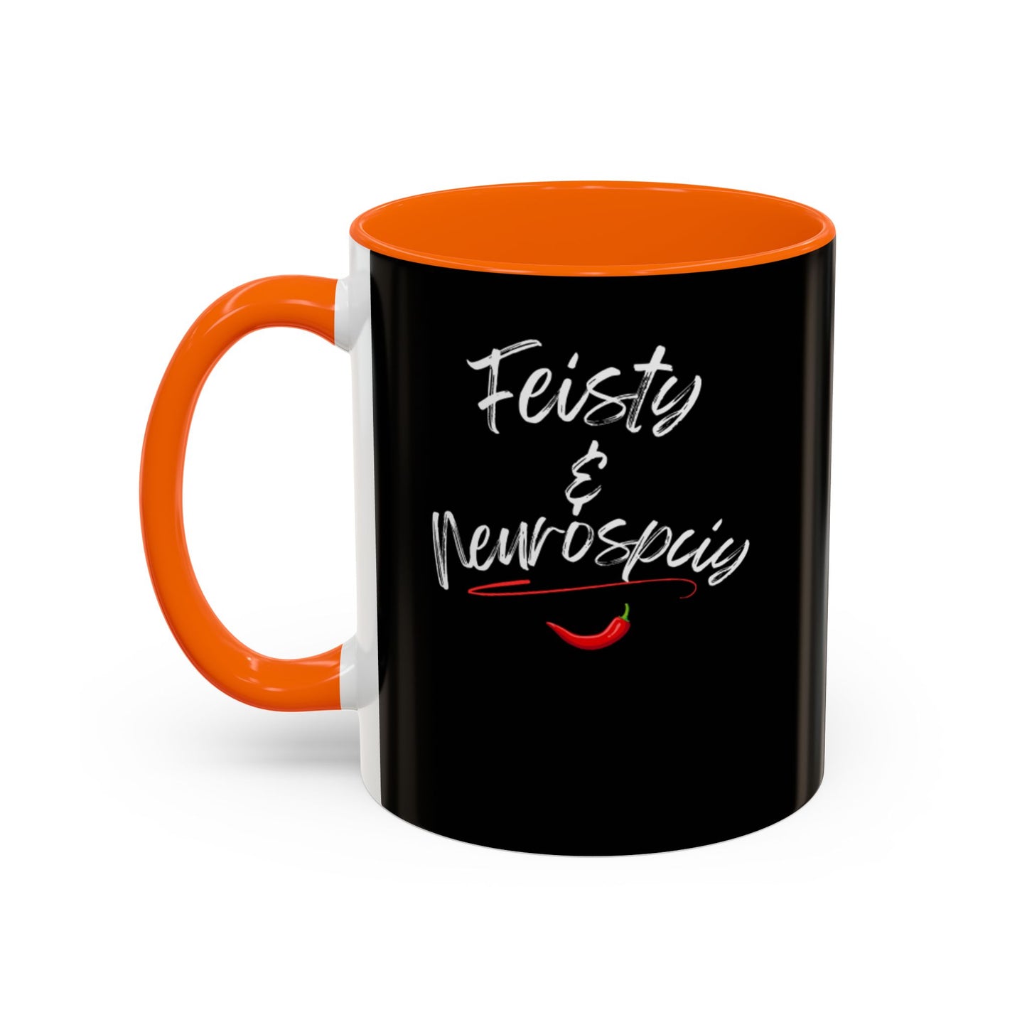 Feisty And Neurospicy Accent Coffee Mug (11, 15oz)