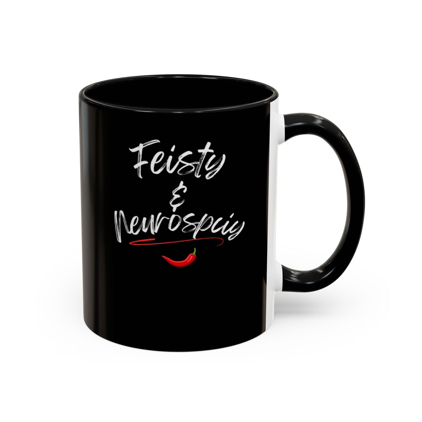 Feisty And Neurospicy Accent Coffee Mug (11, 15oz)