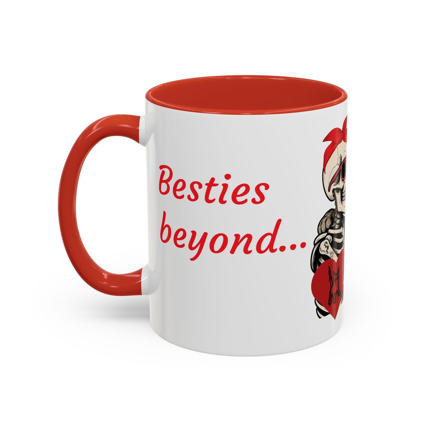 Romantic Skull & Cat Coffee Mug - Perfect for Cat Lovers