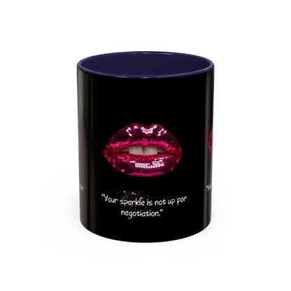 Sparkle Lips Accent Coffee Mug (11, 15oz)