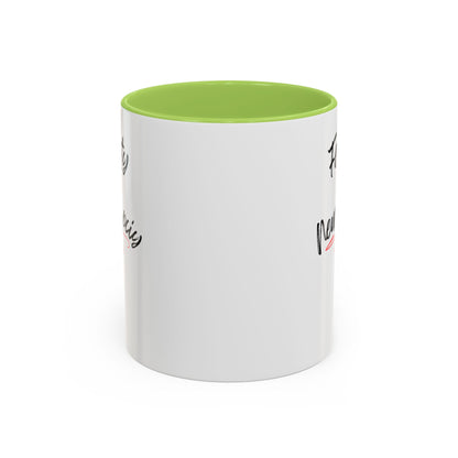 White Feisty And Neurospicy Accent Coffee Mug (11, 15oz)
