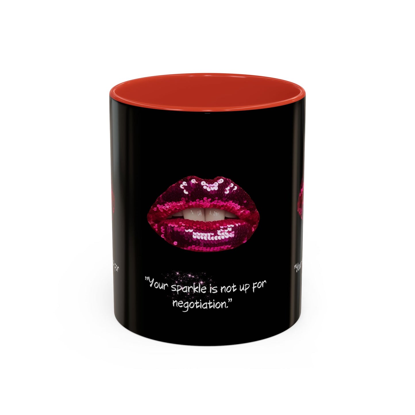 Sparkle Lips Accent Coffee Mug (11, 15oz)