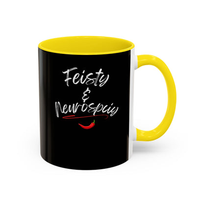 Feisty And Neurospicy Accent Coffee Mug (11, 15oz)