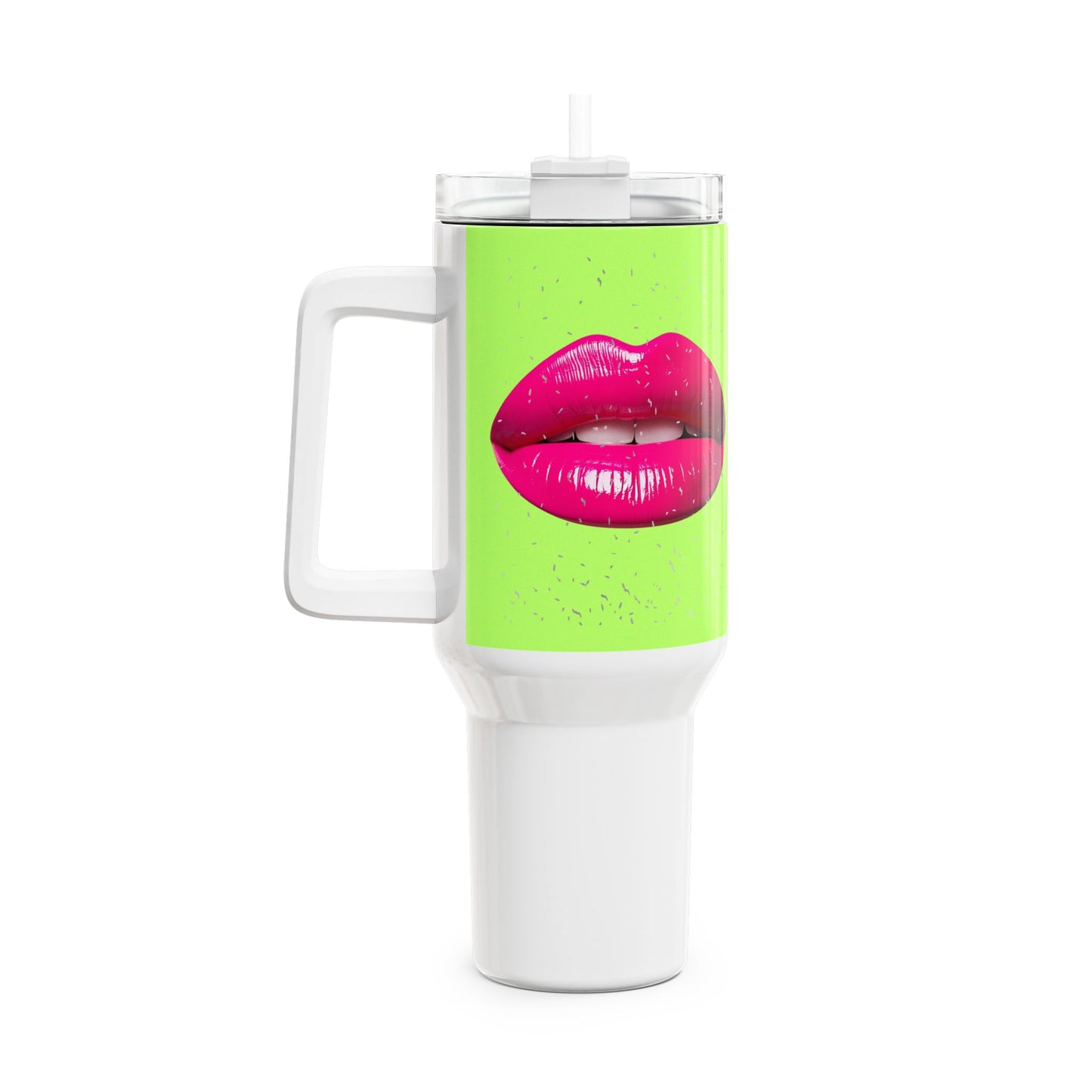 Colourful Kiss Tumbler – 40oz Fun Travel Mug for Girls | Chic Drinkware, Great Gift for Friends, Bright Party Accessor