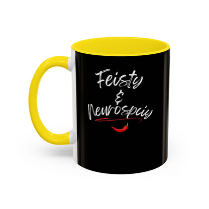 Feisty And Neurospicy Accent Coffee Mug (11, 15oz)