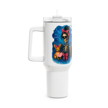 Colourful Skeleton Tumbler, 40oz | Playful and Fun Drinkware for Halloween, Day of the Dead, Party Favours, Gift Idea, Outdoor Activities
