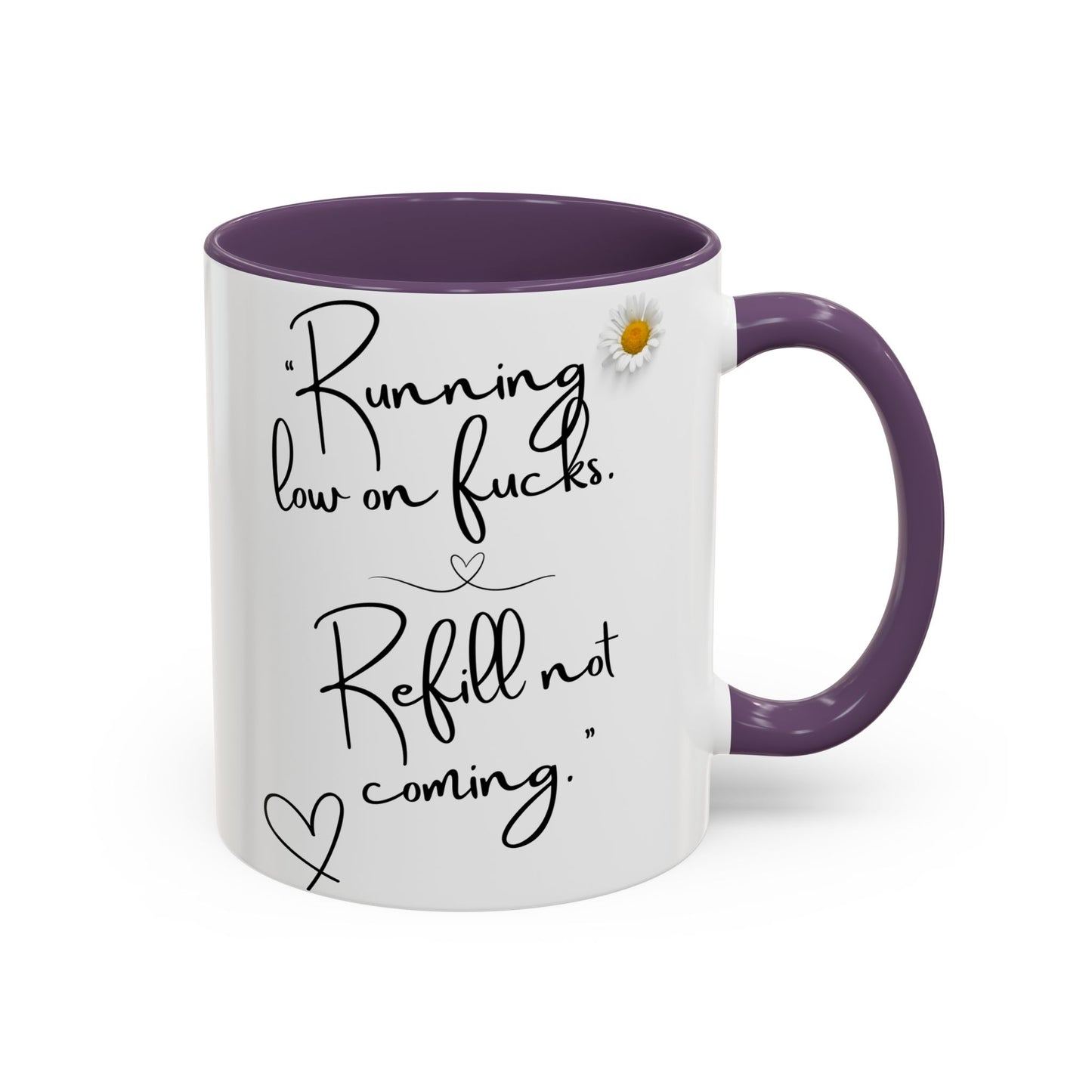 Running low on f**ks Sassy Coffee Mug, Funny Gift for Friends, Office Humour Cup, Birthday Present, Quirky Home Decor, Self-Care Coffee Mug