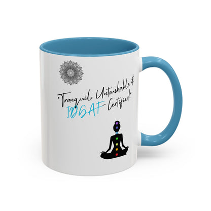 Tranquil Meditation Coffee Mug | Mindfulness Gift, Yoga Lover Mug, Wellness Decor, Personalized Tea Cup, Chakra Coffee Mug