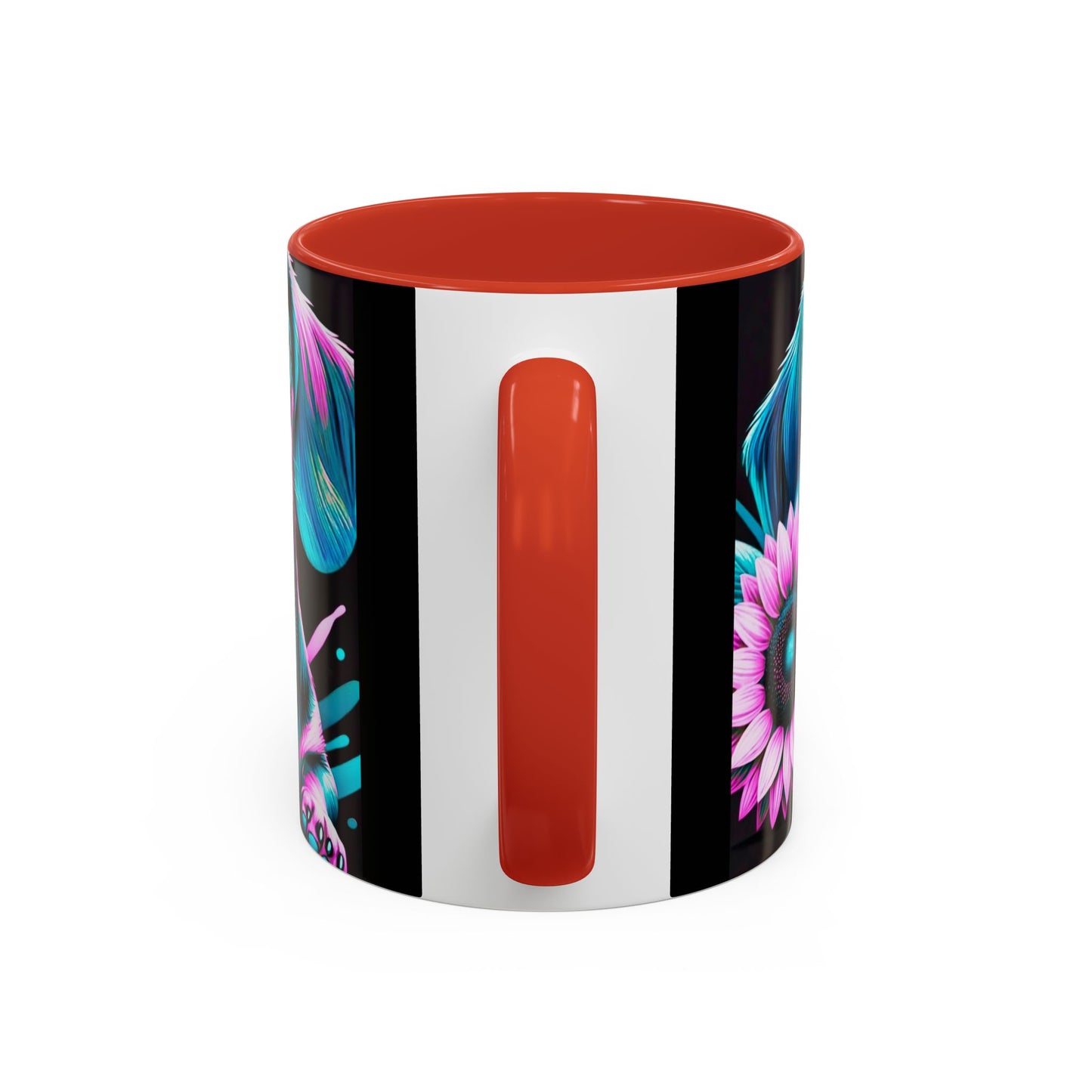 Dachshund Flower Mug Accent Coffee Mug (11, 15oz)
