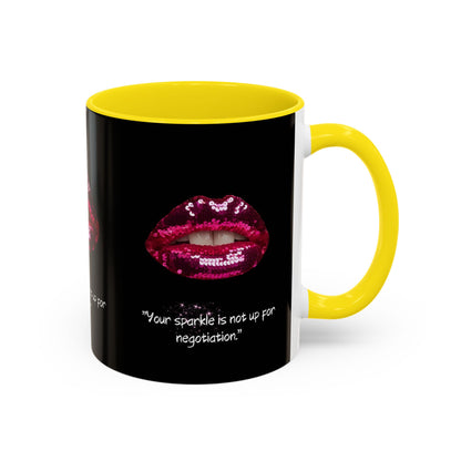 Sparkle Lips Accent Coffee Mug (11, 15oz)