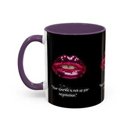 Sparkle Lips Accent Coffee Mug (11, 15oz)