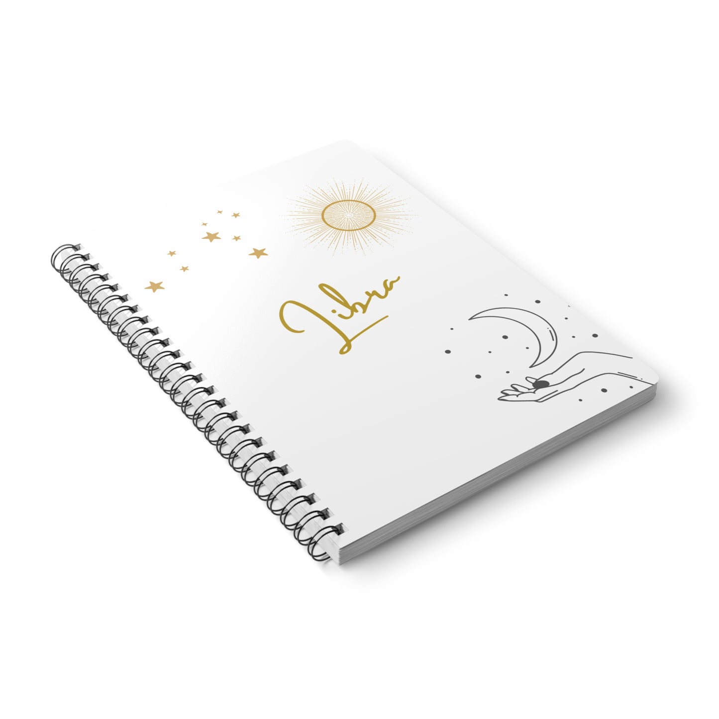 Astrology Inspired Wirobound Notebook, Libra Journal, Astrology Gifts, Sketchbook, Celestial Planner