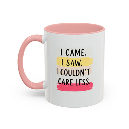 I Came, I Saw Coffee Mug - Funny Accent Mug for Home or Office, Gift for Friends, Conversation Starter, Quirky Drinkware