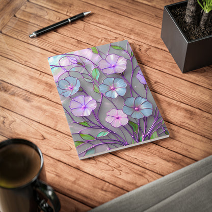 Floral Softcover Notebook - A5 Journal, Stationery Gift, Floral Design Diary, Art Notebook for Writing, Eco-Friendly Notebook