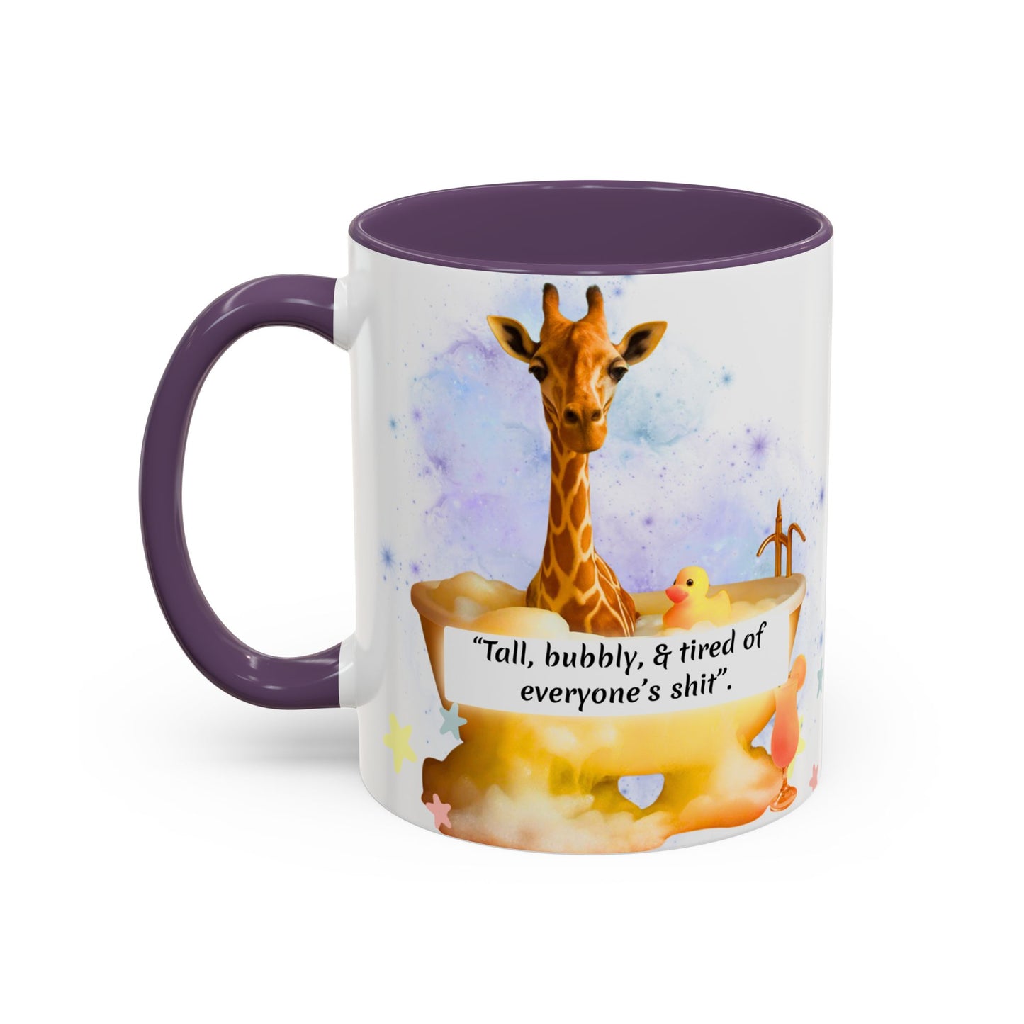 Giraffe Humour Accent Coffee Mug - Funny Gift, Quirky Kitchen Decor, Ideal for Birthdays, Christmas, Office