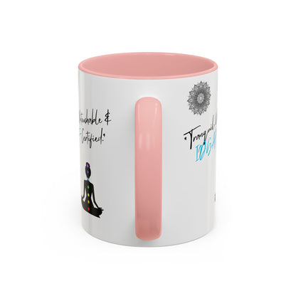 Tranquil Meditation Coffee Mug | Mindfulness Gift, Yoga Lover Mug, Wellness Decor, Personalized Tea Cup, Chakra Coffee Mug