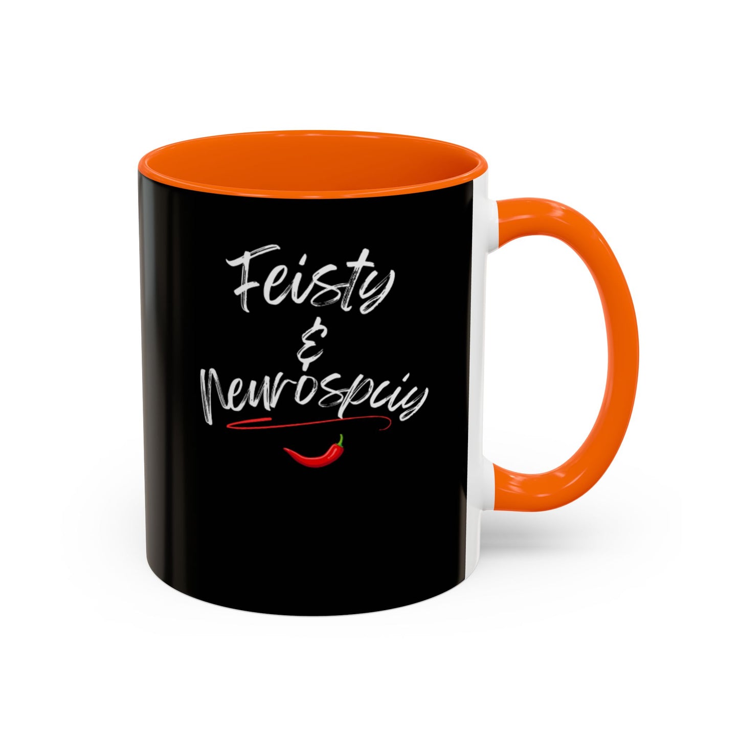Feisty And Neurospicy Accent Coffee Mug (11, 15oz)