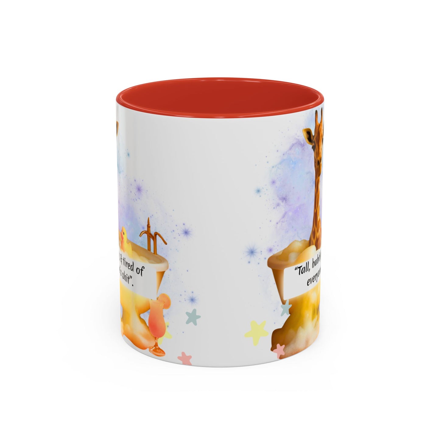 Giraffe Humour Accent Coffee Mug - Funny Gift, Quirky Kitchen Decor, Ideal for Birthdays, Christmas, Office