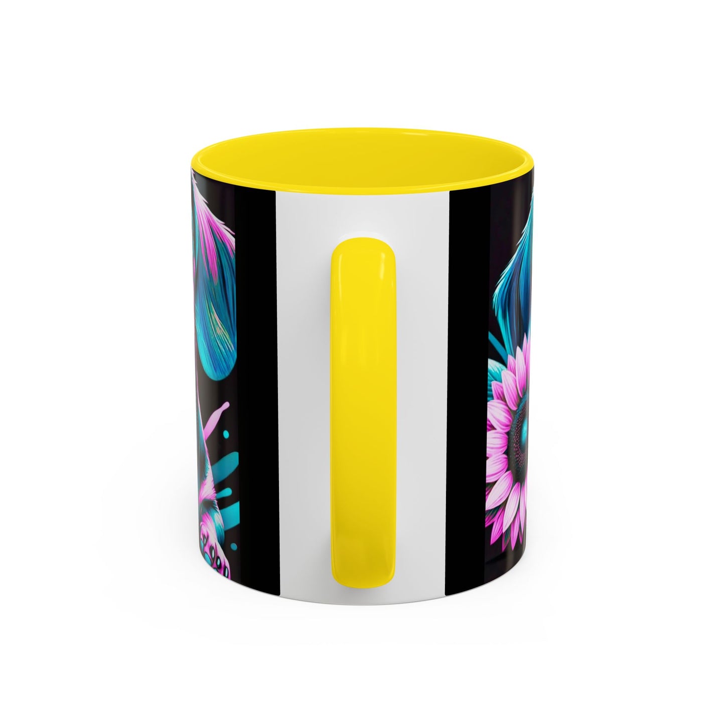 Dachshund Flower Mug Accent Coffee Mug (11, 15oz)