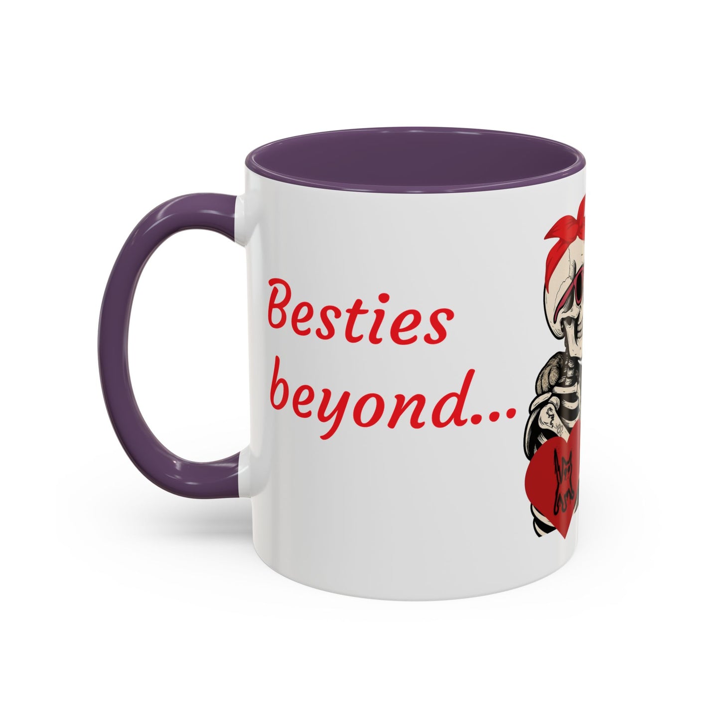 Romantic Skull & Cat Coffee Mug - Perfect for Cat Lovers