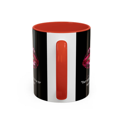 Sparkle Lips Accent Coffee Mug (11, 15oz)