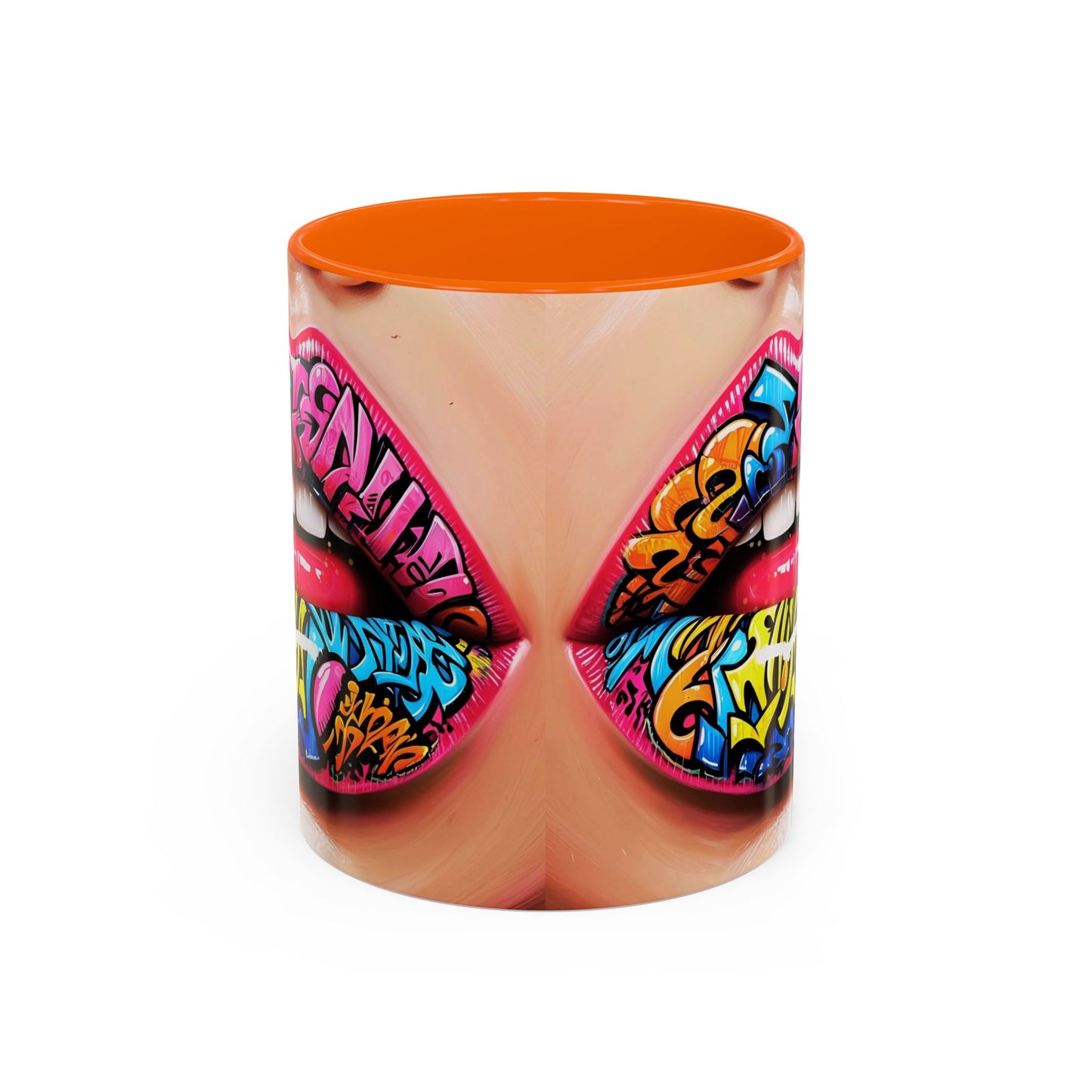 Graffiti Lips Accent Coffee Mug (11, 15oz)