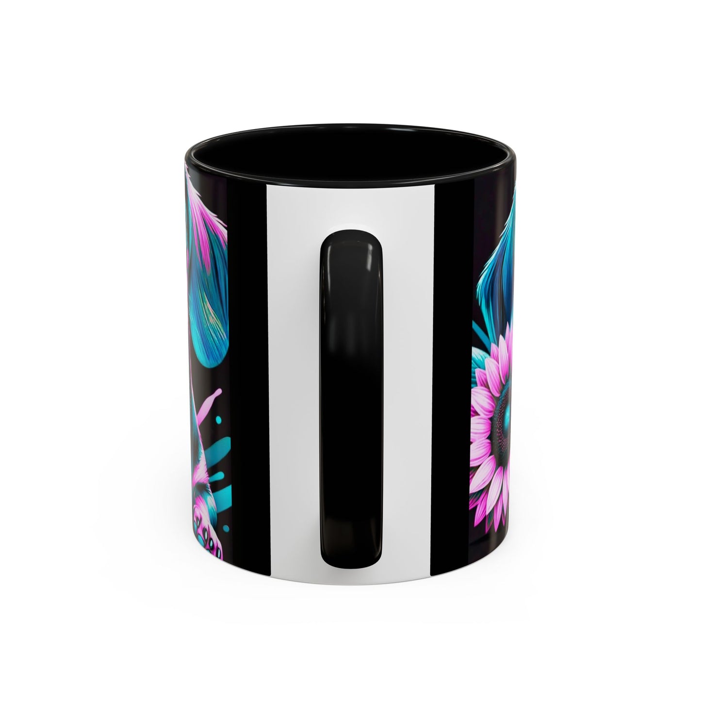 Dachshund Flower Mug Accent Coffee Mug (11, 15oz)