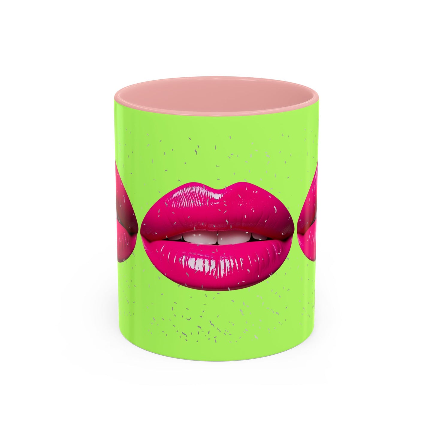 Hot Lips Neon Accent Coffee Mug (11, 15oz)