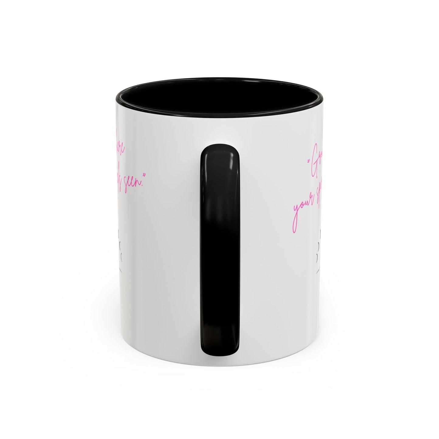 Grow Where Your Spirit Feels Seen Inspirational Accent Coffee Mug - Motivational Cup for Coffee Lovers, Perfect Gift for Friends, Encouragement Mug, Self-Care Drinkware