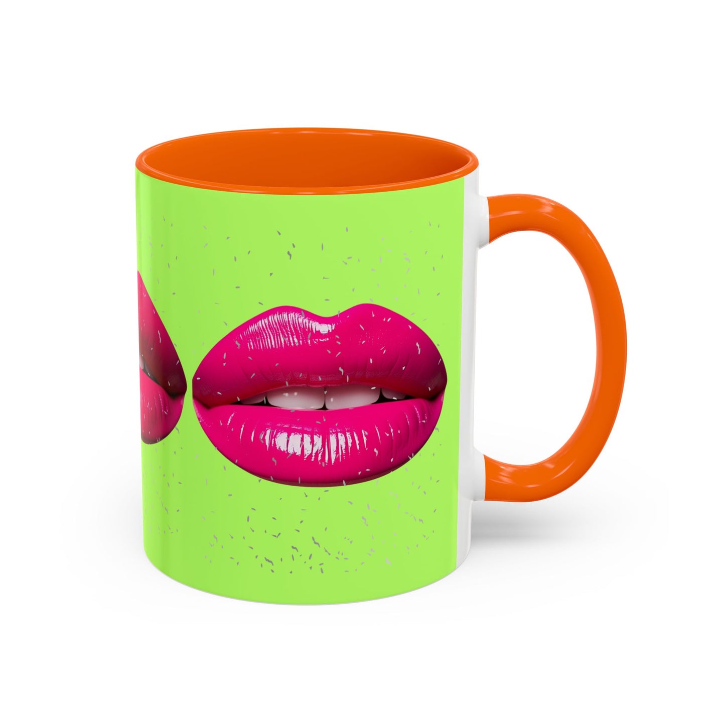 Hot Lips Neon Accent Coffee Mug (11, 15oz)