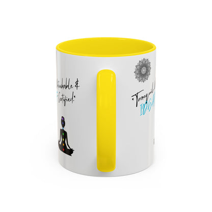 Tranquil Meditation Coffee Mug | Mindfulness Gift, Yoga Lover Mug, Wellness Decor, Personalized Tea Cup, Chakra Coffee Mug