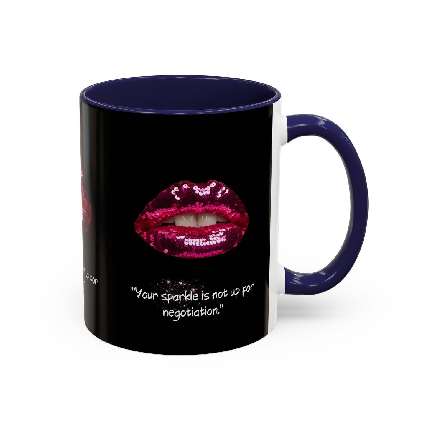 Sparkle Lips Accent Coffee Mug (11, 15oz)