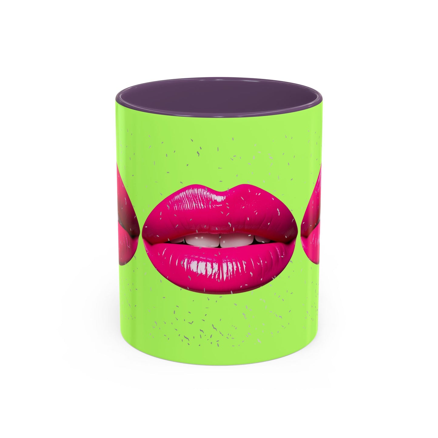 Hot Lips Neon Accent Coffee Mug (11, 15oz)