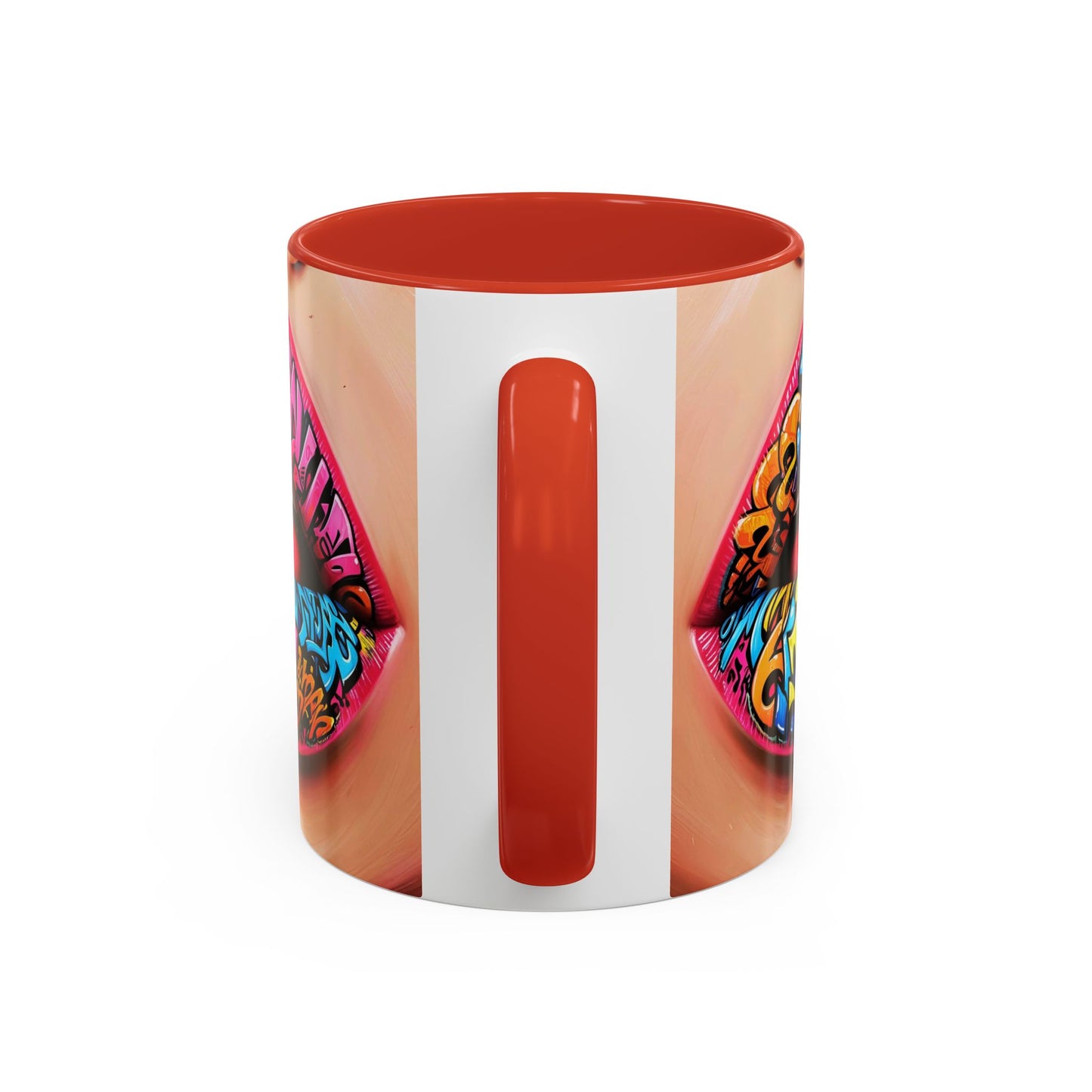 Graffiti Lips Accent Coffee Mug (11, 15oz)