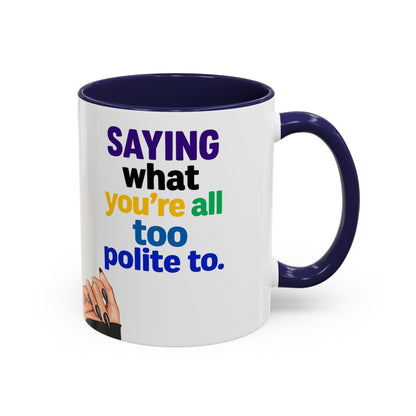 Colourful Accent Coffee Mug with Empowering Quote - Perfect for Gift Giving, Home Office, and Coffee Lovers