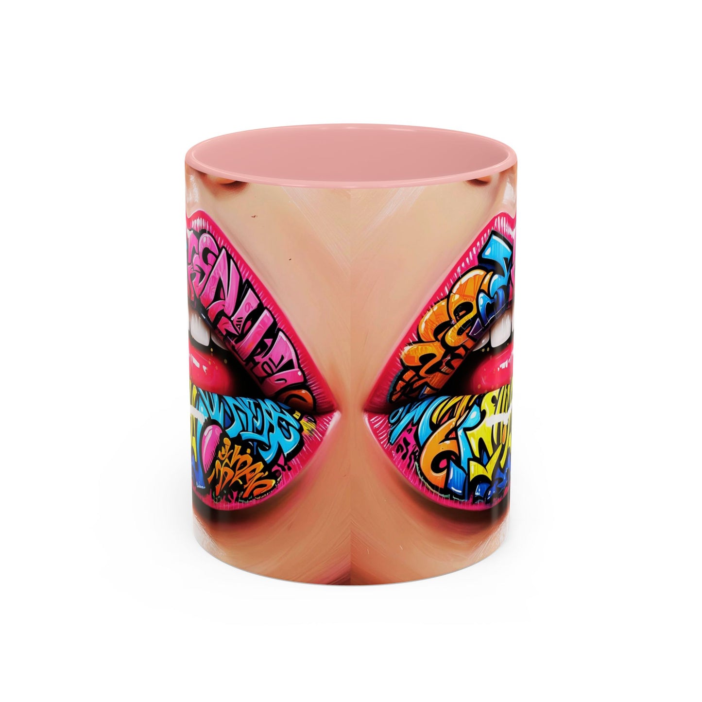 Graffiti Lips Accent Coffee Mug (11, 15oz)