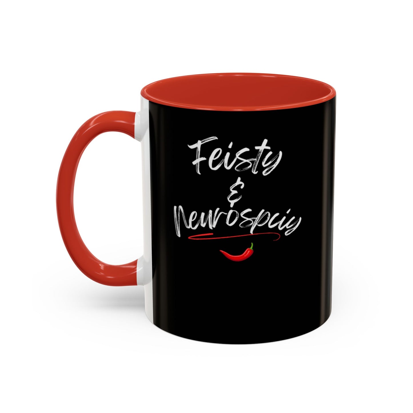 Feisty And Neurospicy Accent Coffee Mug (11, 15oz)