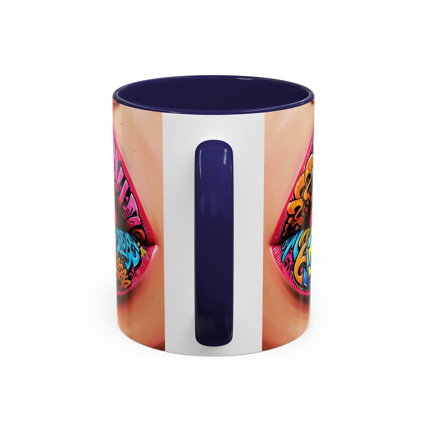 Graffiti Lips Accent Coffee Mug (11, 15oz)