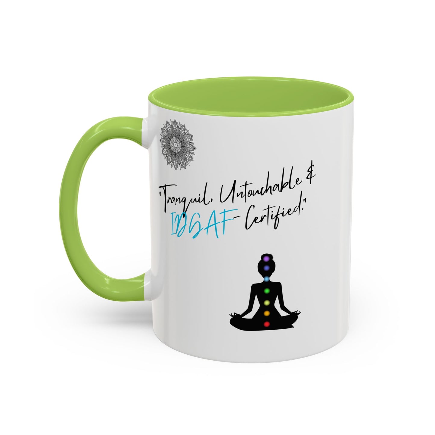Tranquil Meditation Coffee Mug | Mindfulness Gift, Yoga Lover Mug, Wellness Decor, Personalized Tea Cup, Chakra Coffee Mug
