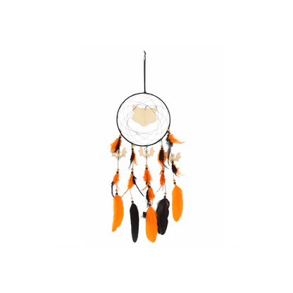 Black Cat Halloween Dreamcatcher – Spooky Wall Decoration