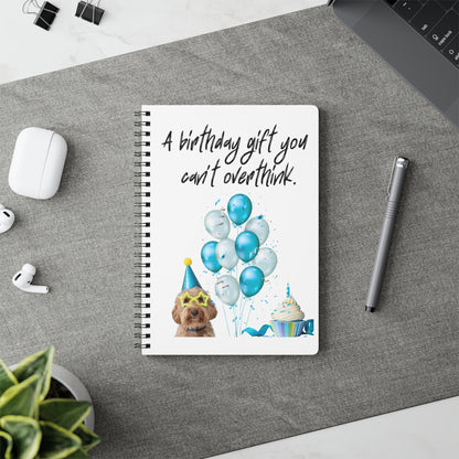 Birthday Gift Softcover Notebook, A5 | Dog Lover Journal, Fun Writing Pad, Cute Gift, Birthday Celebration, Custom Notebook