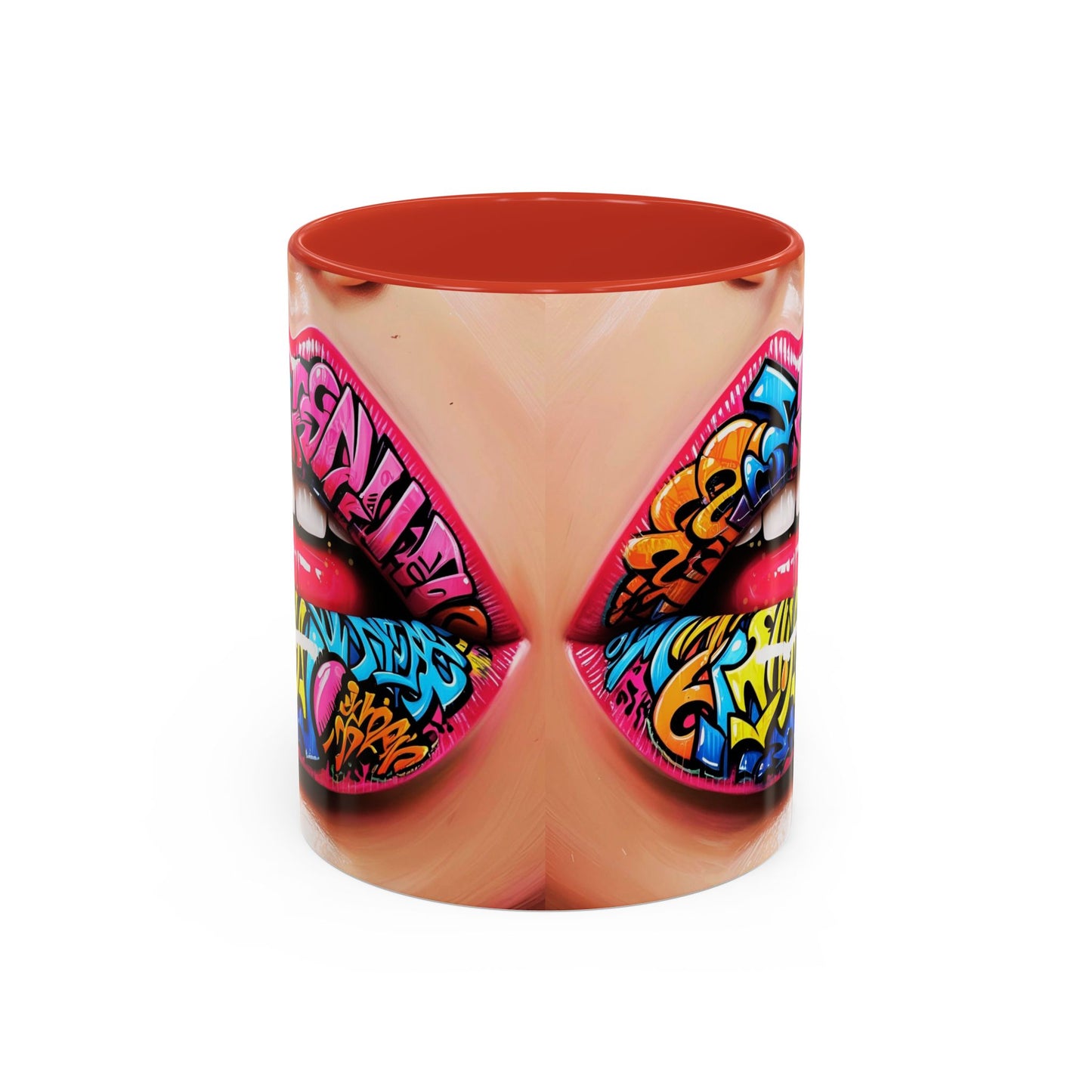 Graffiti Lips Accent Coffee Mug (11, 15oz)
