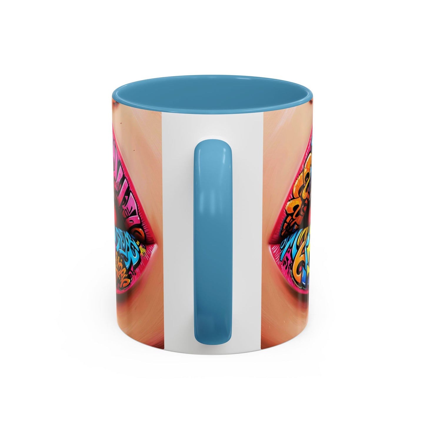 Graffiti Lips Accent Coffee Mug (11, 15oz)