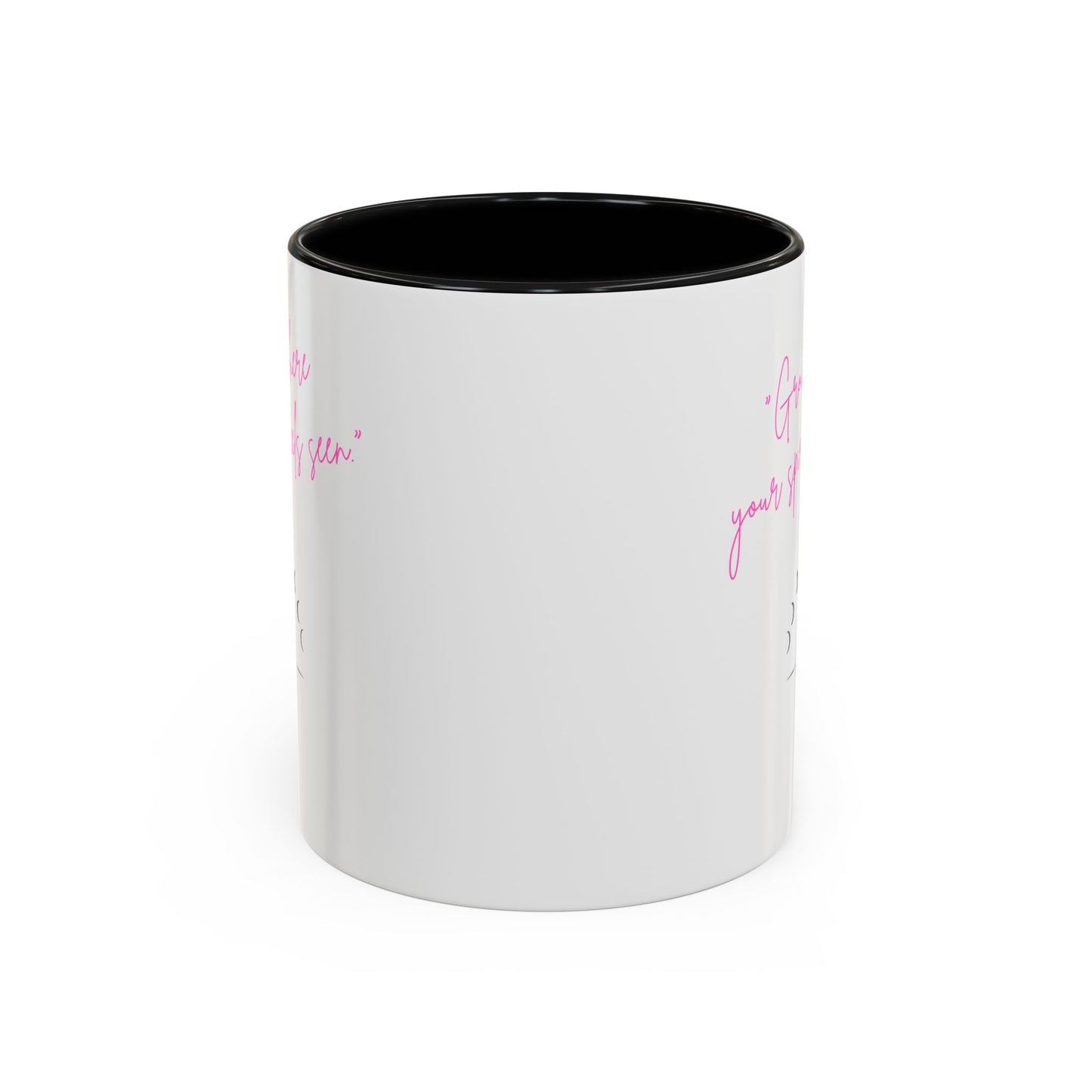Grow Where Your Spirit Feels Seen Inspirational Accent Coffee Mug - Motivational Cup for Coffee Lovers, Perfect Gift for Friends, Encouragement Mug, Self-Care Drinkware